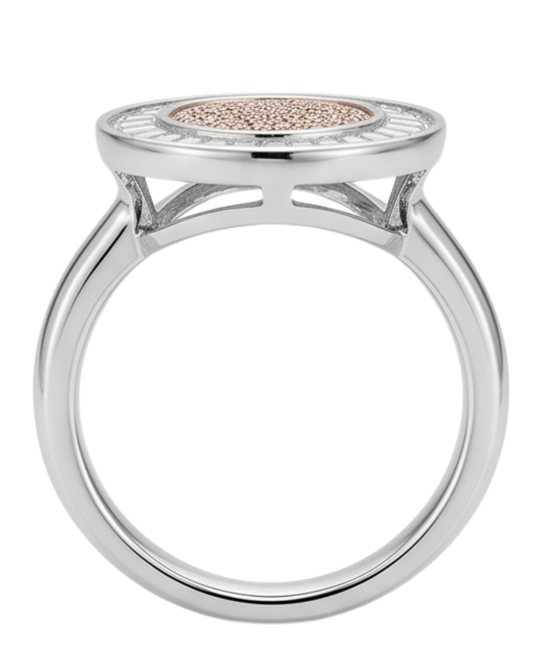 Solaris Medallion 925 Sterling Silver Ring for Women