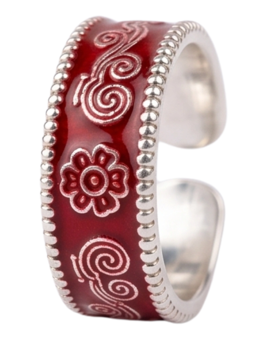 Raga Meenakari 925 Sterling Silver Toe Rings for Women