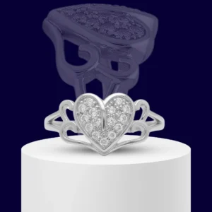 Celeste Heart 925 Sterling Silver Ring for Women