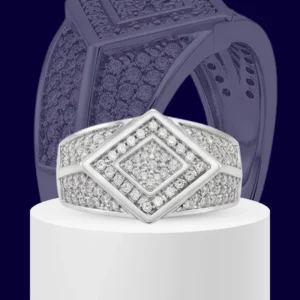 Aegis Rhombus 925 Sterling Silver Ring for Men