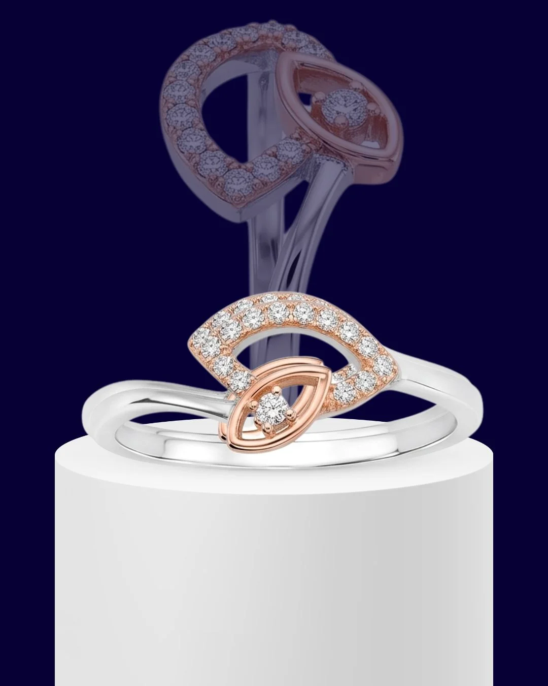 Solana Fan 925 Sterling Silver Ring for Women