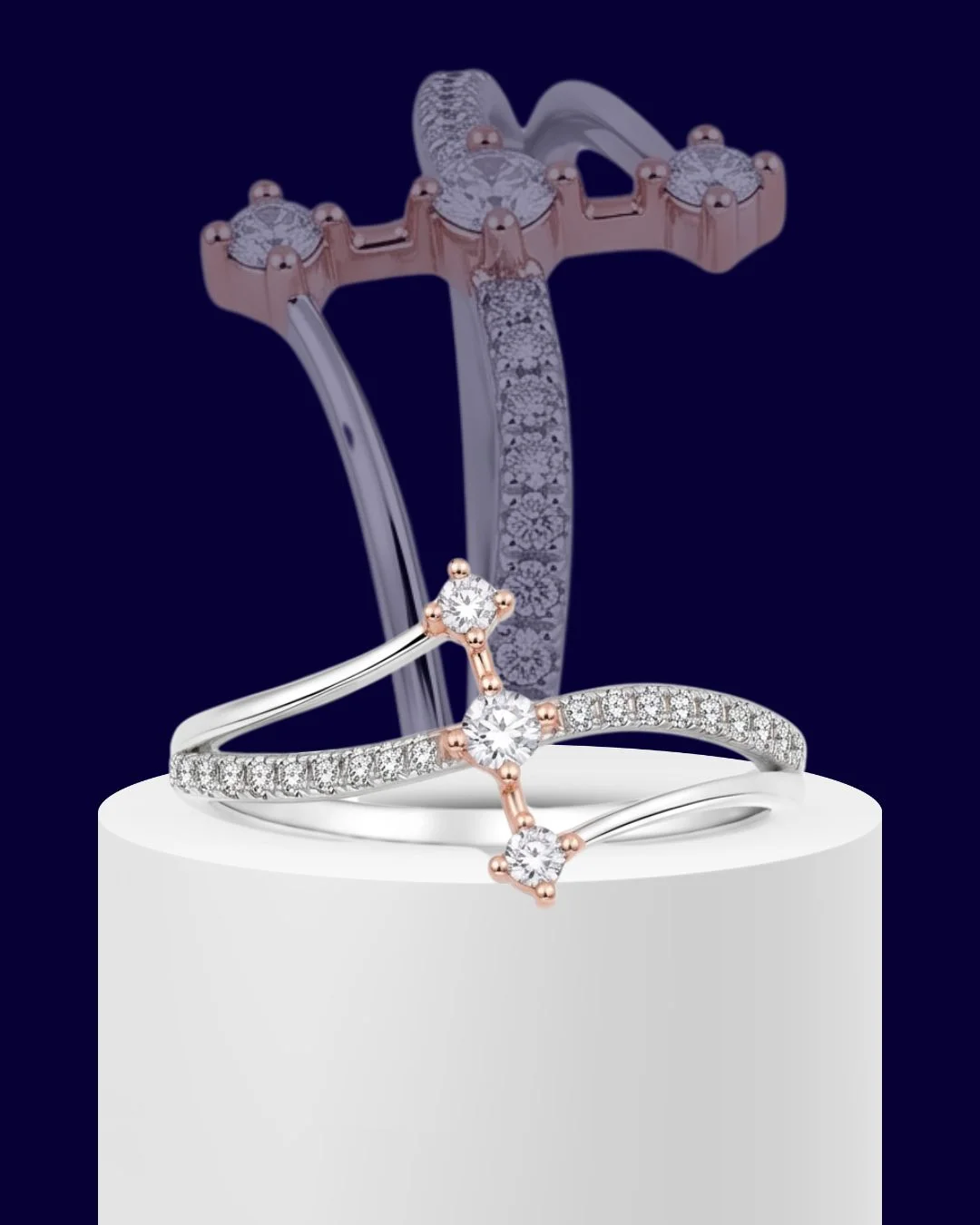 Orion Crest 925 Sterling Silver Ring for Women