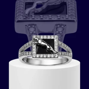 Apex Panthera 925 Sterling Silver Ring for Men