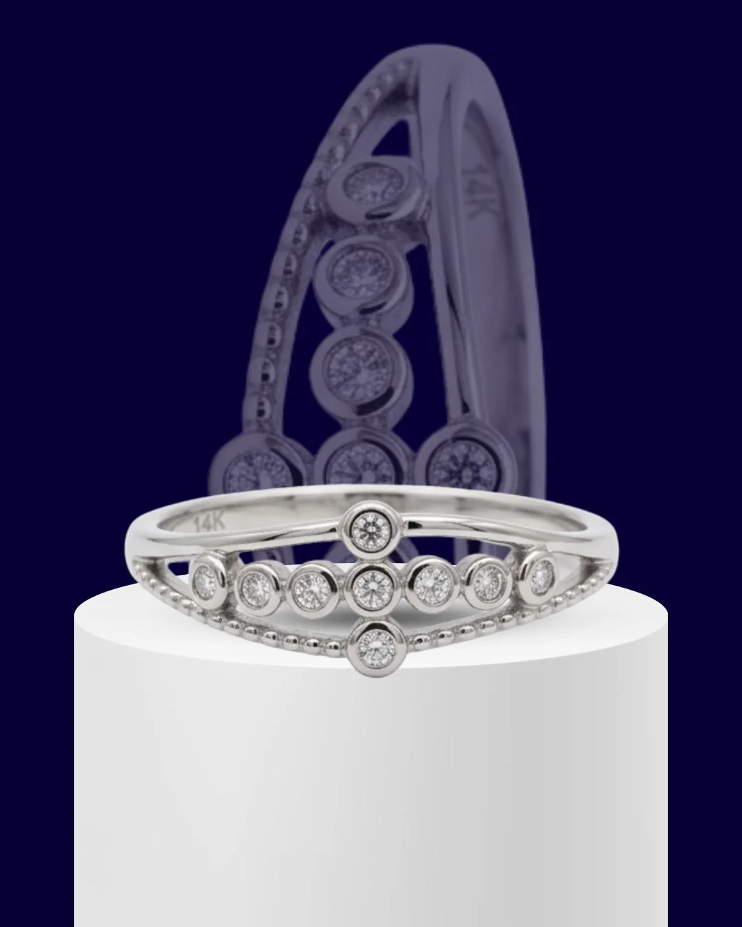 Astris Bezel 925 Sterling Silver Ring for Women