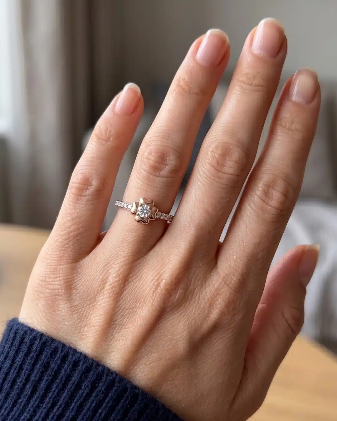 Blush Floret 925 Sterling Silver Ring