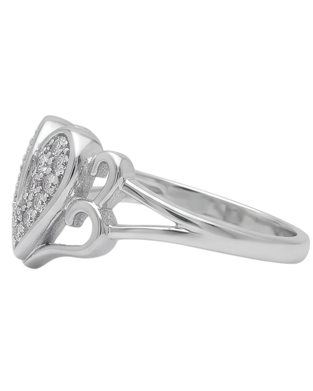 Celeste Heart 925 Sterling Silver Ring for Women