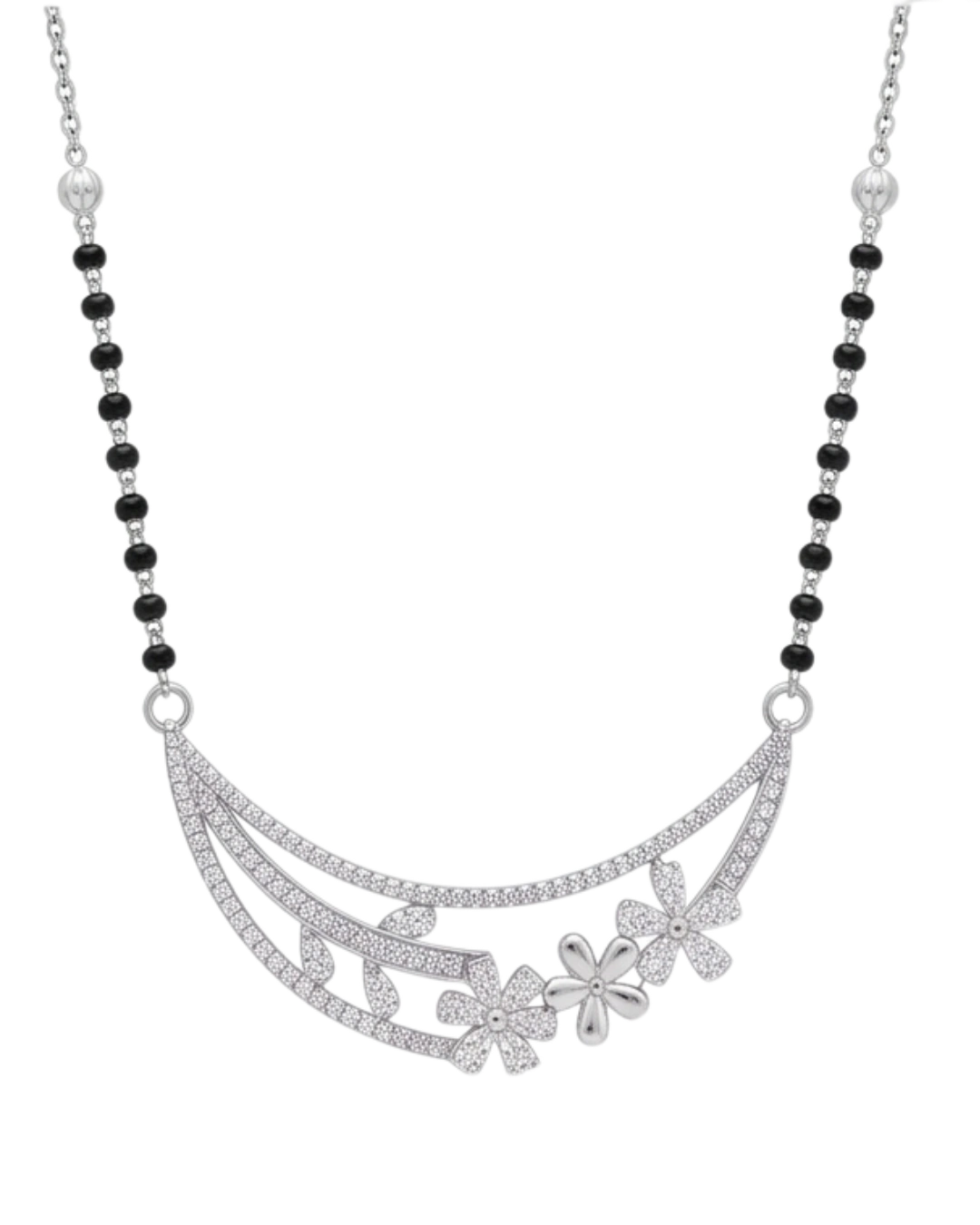 Kavya Meadow 925 Sterling Silver Mangalsutra for Women