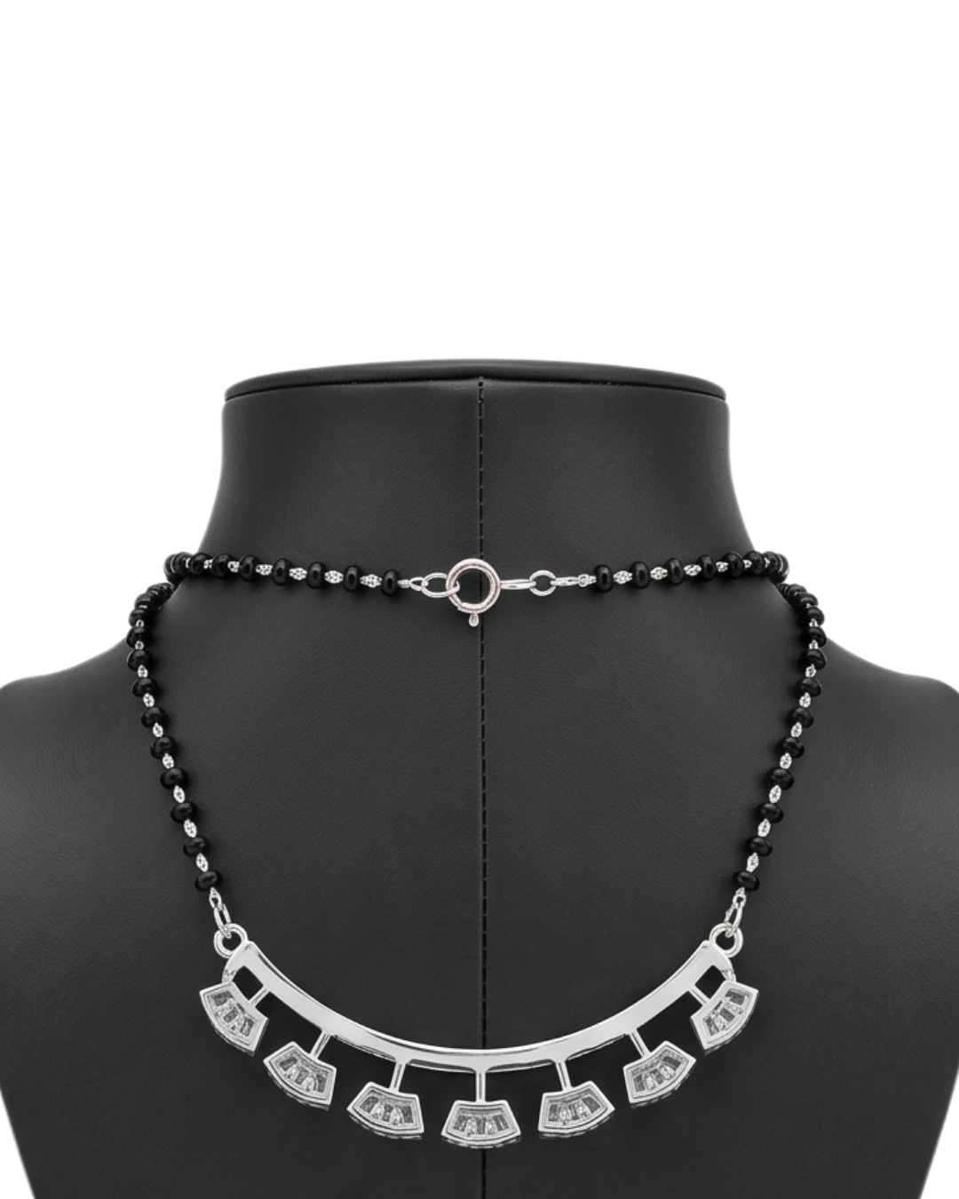 Maya Fan Fringe 925 Sterling Silver Mangalsutra for Women