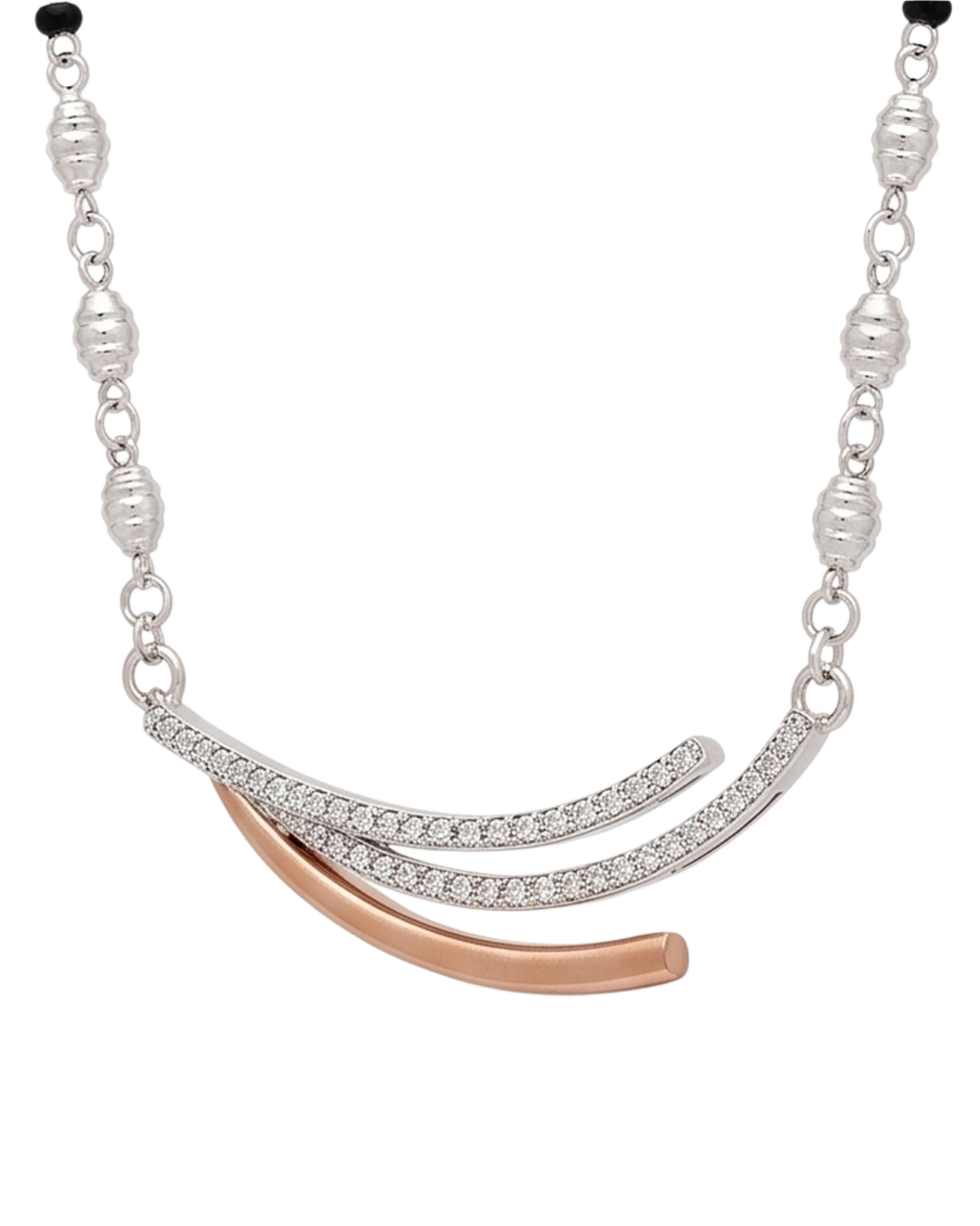 Tara Wave 925 Sterling Silver Mangalsutra for Women