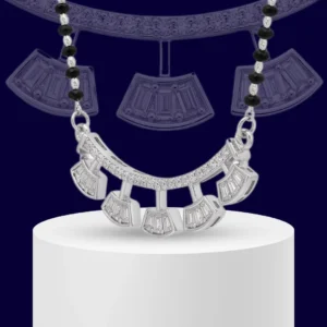 Maya Fan Fringe 925 Sterling Silver Mangalsutra for Women