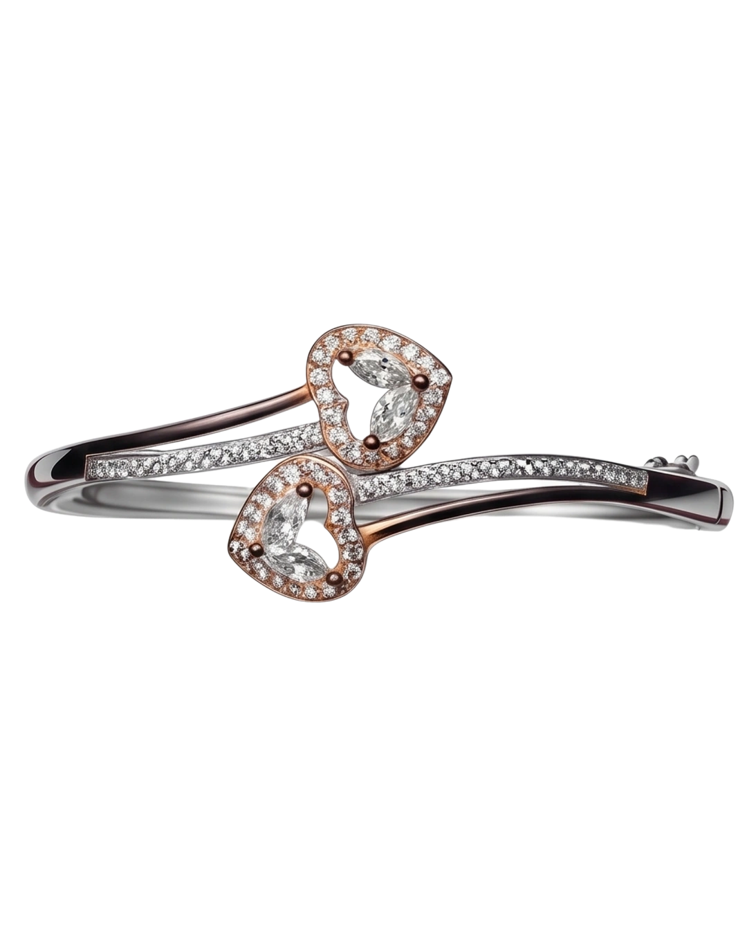 Kalea Bypass 925 Sterling Silver Bracelet for Women