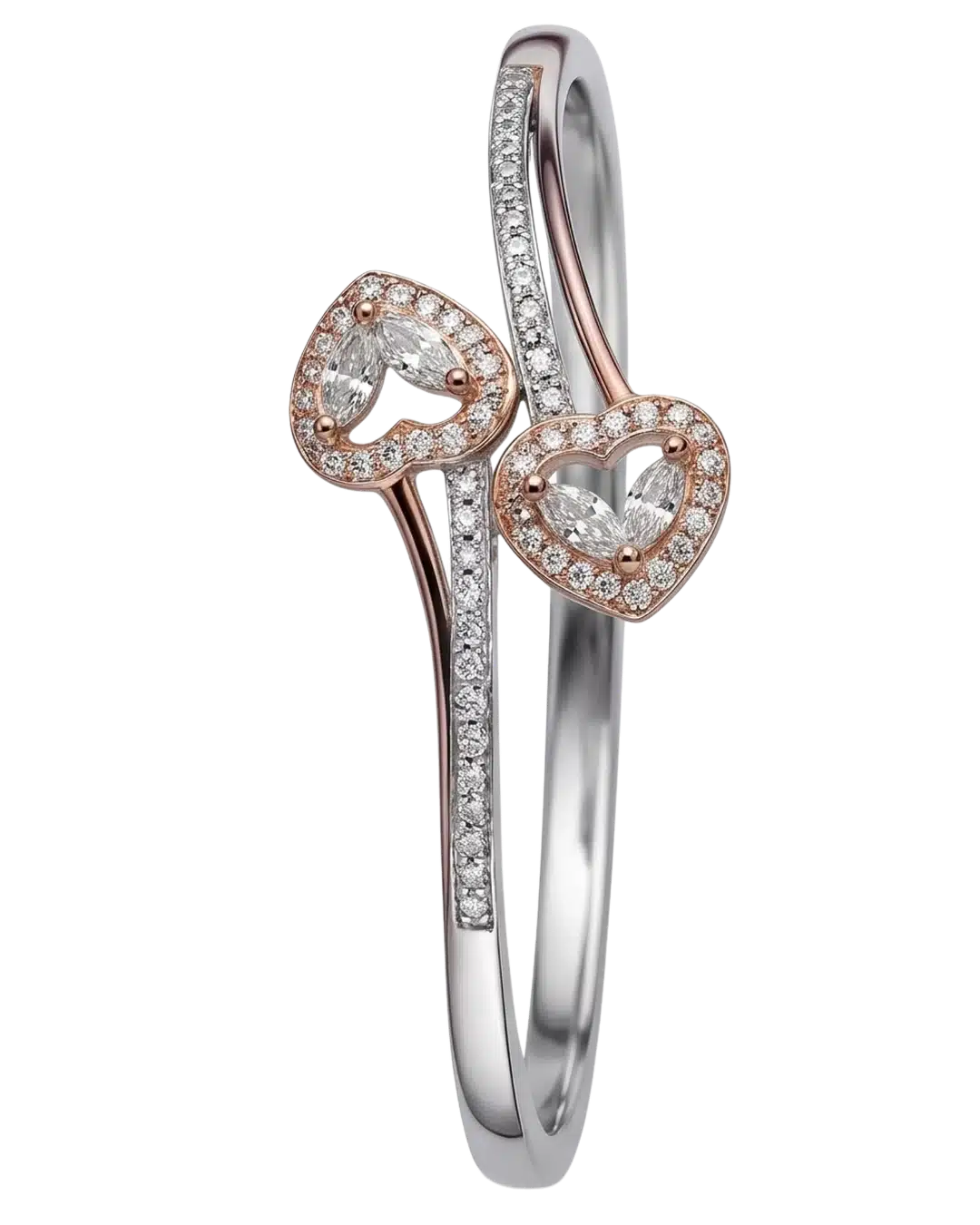 Kalea Bypass 925 Sterling Silver Bracelet for Women
