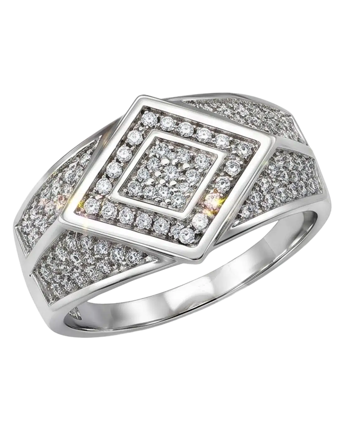 Aegis Rhombus 925 Sterling Silver Ring for Men
