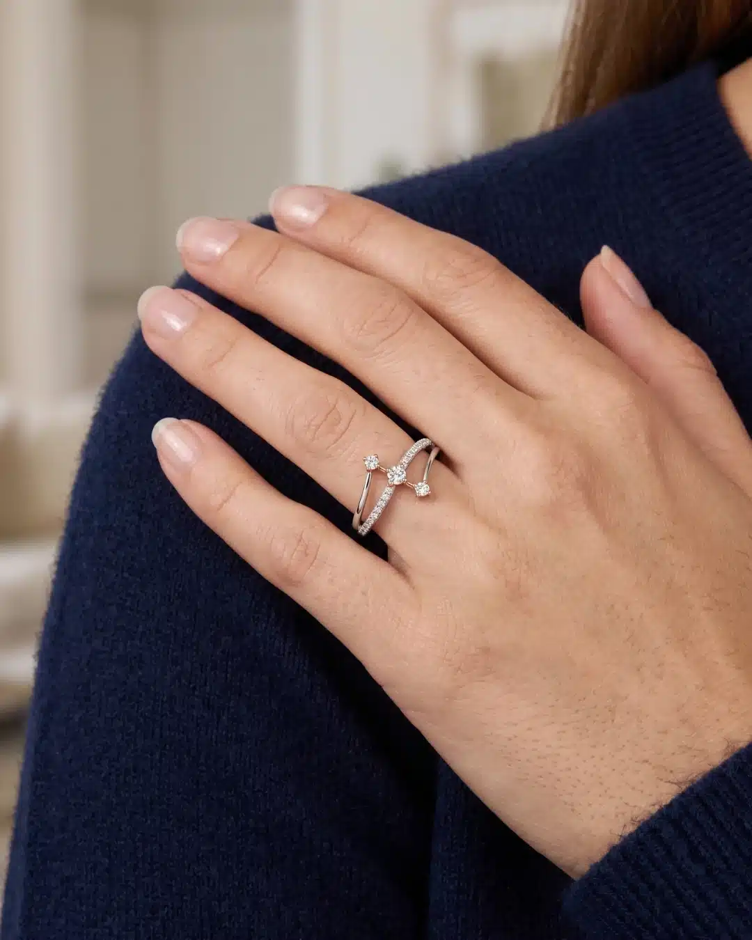 Solana Fan 925 Sterling Silver Ring for Women