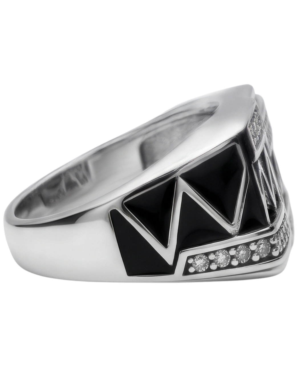 Vortex Chevron 925 Sterling Silver Ring for Men