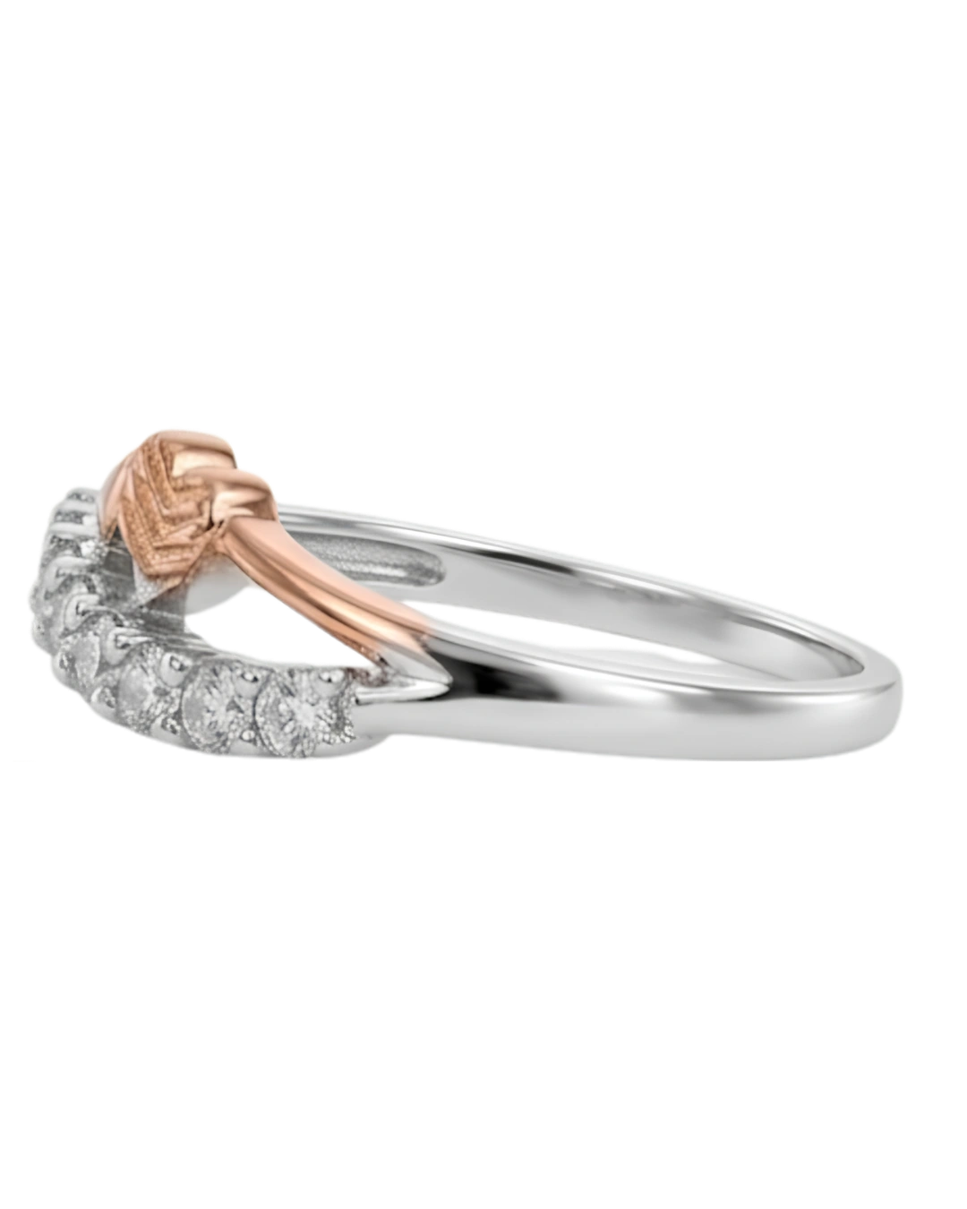 Amora Chevron 925 Sterling Silver Ring for Women