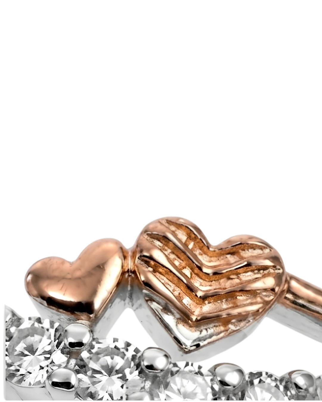 Amora Chevron 925 Sterling Silver Ring for Women