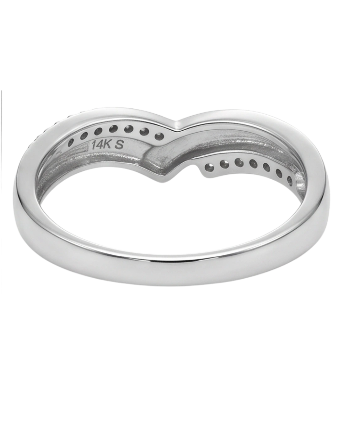 Solis Chevron 925 Sterling Silver Ring for Women