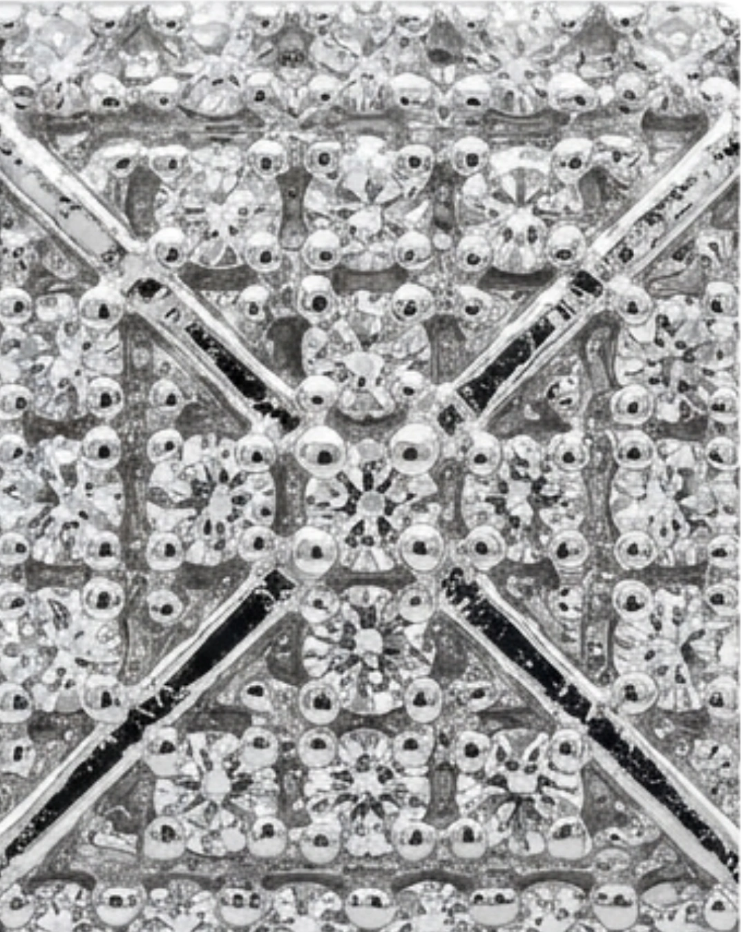 Pyramid Pavé 925 Sterling Silver Earrings for Women