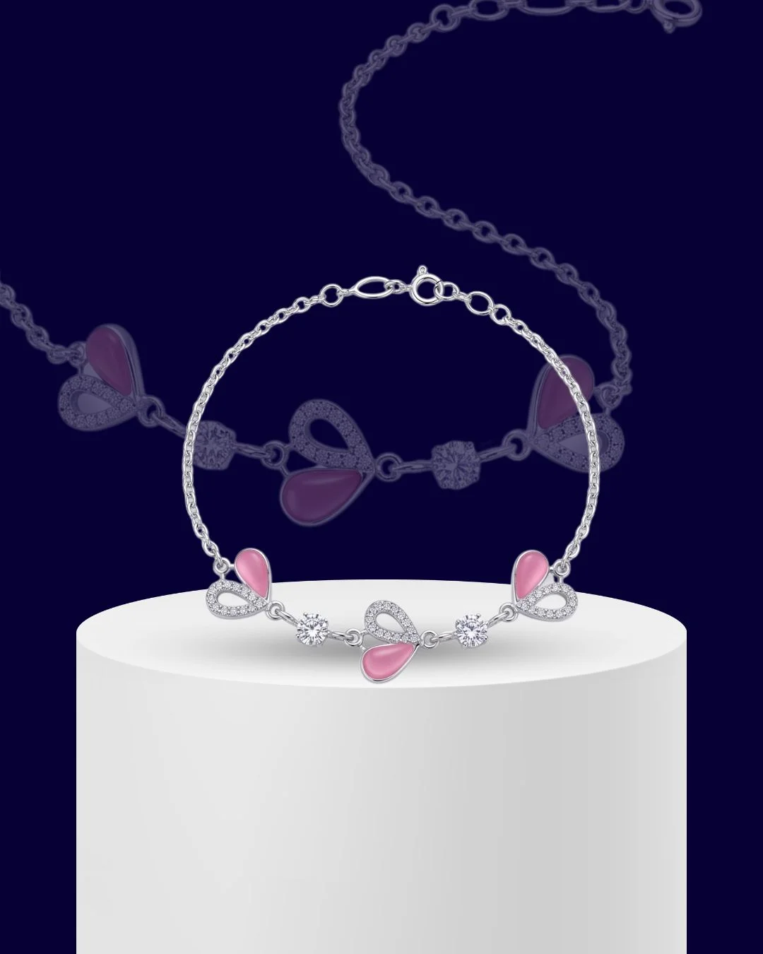 Petala Whisper 925 Sterling Silver Bracelet for Women