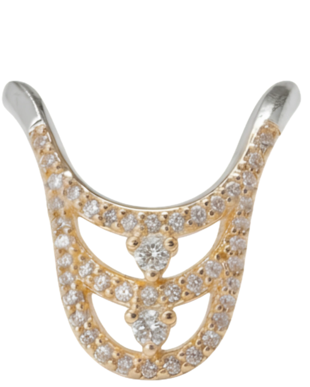 Vesper Tiara 925 Sterling Silver Ring for Women