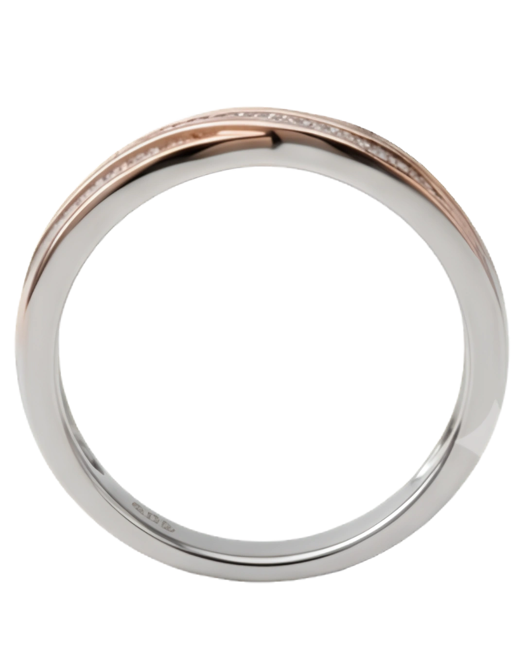 Lyra Crossover 925 Sterling Silver Ring for Women