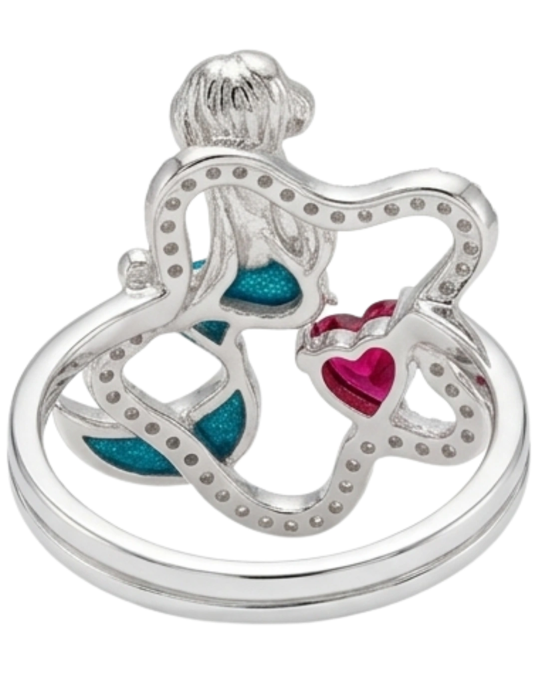 Sirena Coral 925 Sterling Silver Ring for Women