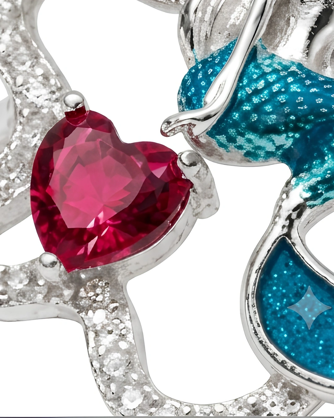 Sirena Coral 925 Sterling Silver Ring for Women
