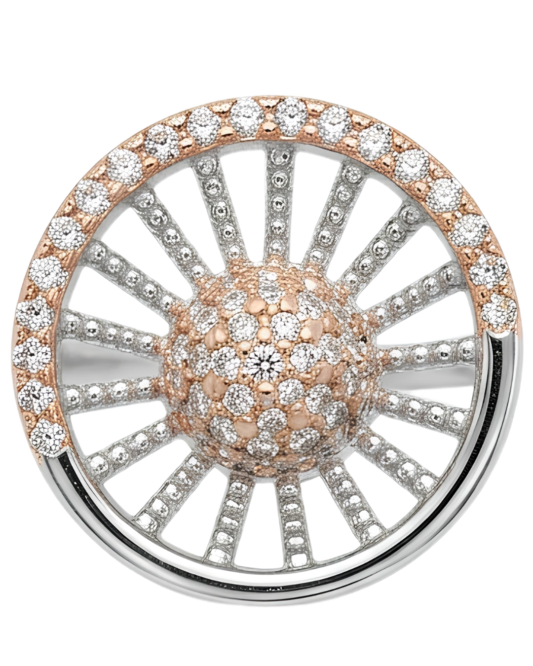 Helia Spoke 925 Sterling Silver Ring for Women