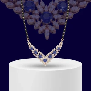 Veda Chevron 925 Sterling Silver Mangalsutra for Women