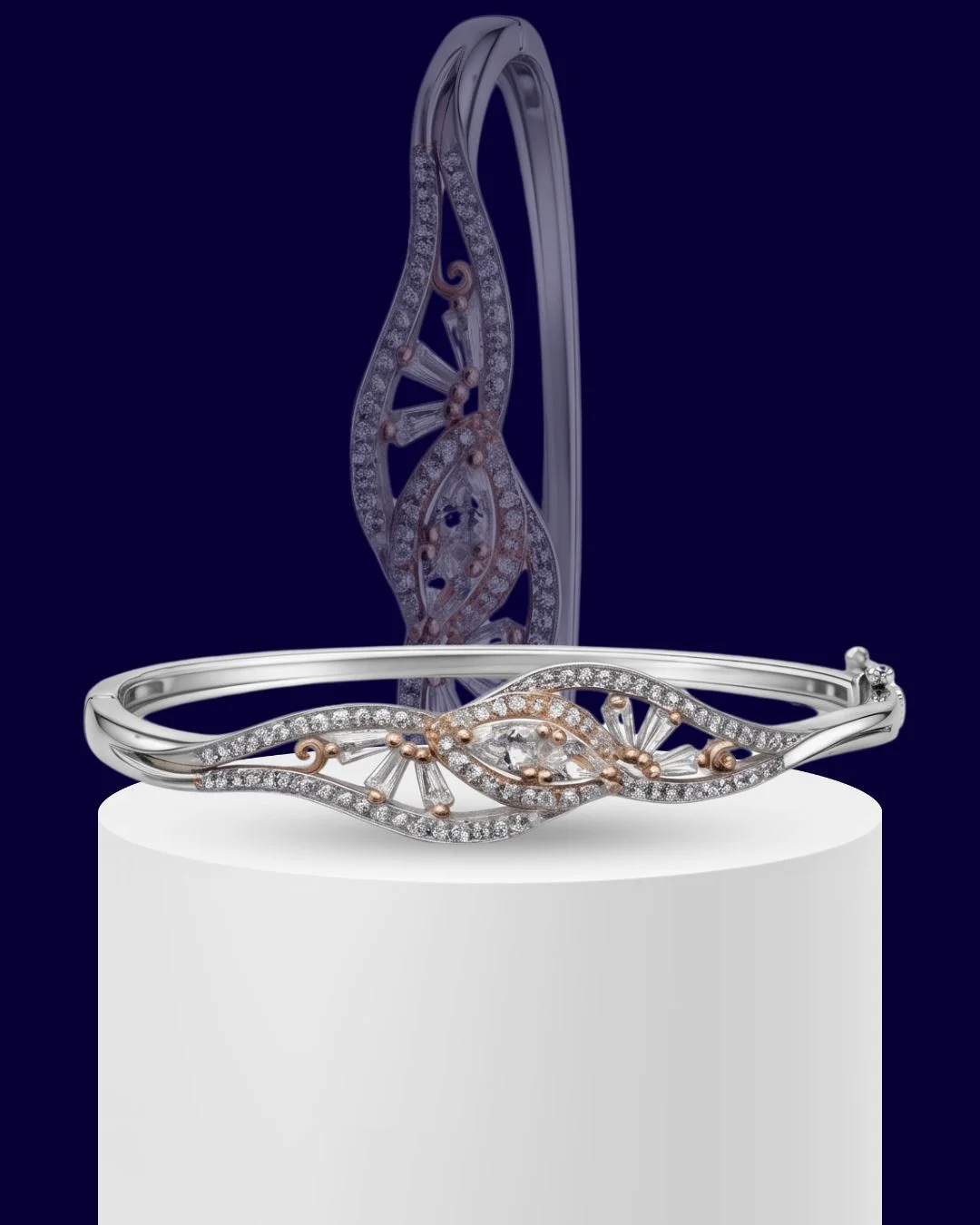 Aura Marquise 925 Sterling Silver Bracelet for Women
