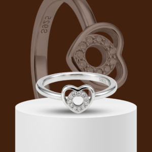 Sunlit Heart 925 Sterling Silver Ring for Kids