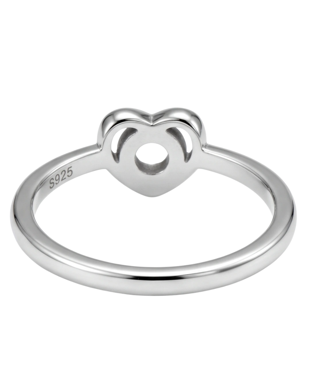 Sunlit Heart 925 Sterling Silver Ring for Kids