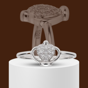Petite Tiara Crown 925 Sterling Silver Ring for Kids