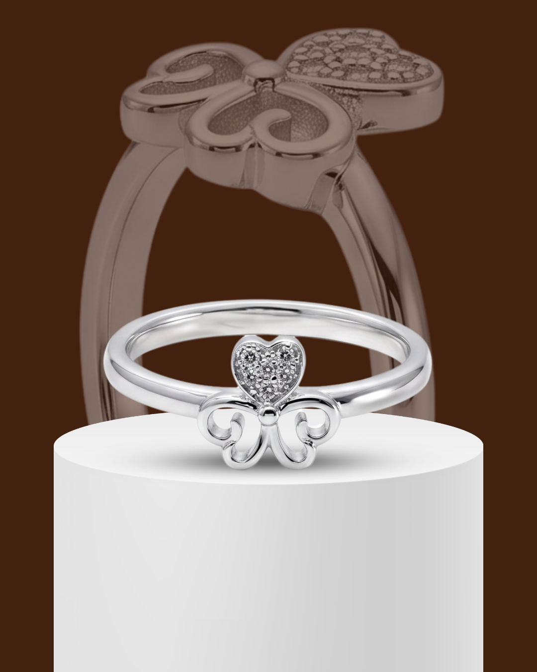 Fairy Tiara 925 Sterling Silver Ring for Kids