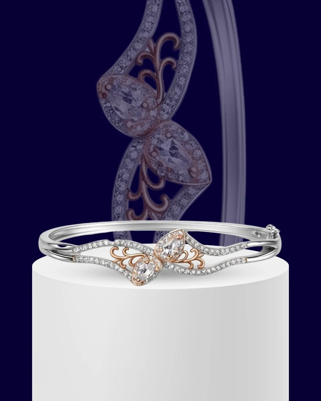 Elina Pear Bloom 925 Sterling Silver Bracelet for Women
