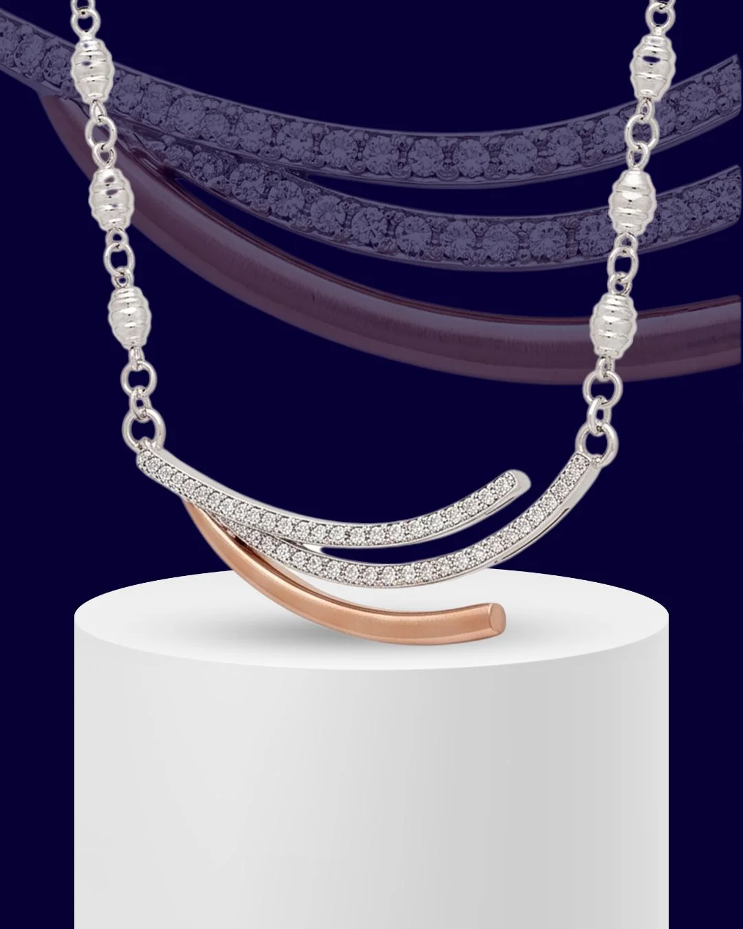 Tara Wave 925 Sterling Silver Mangalsutra for Women