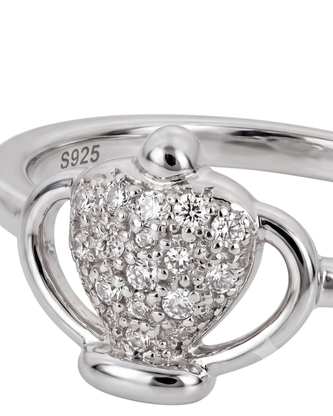 Petite Tiara Crown 925 Sterling Silver Ring for Kids
