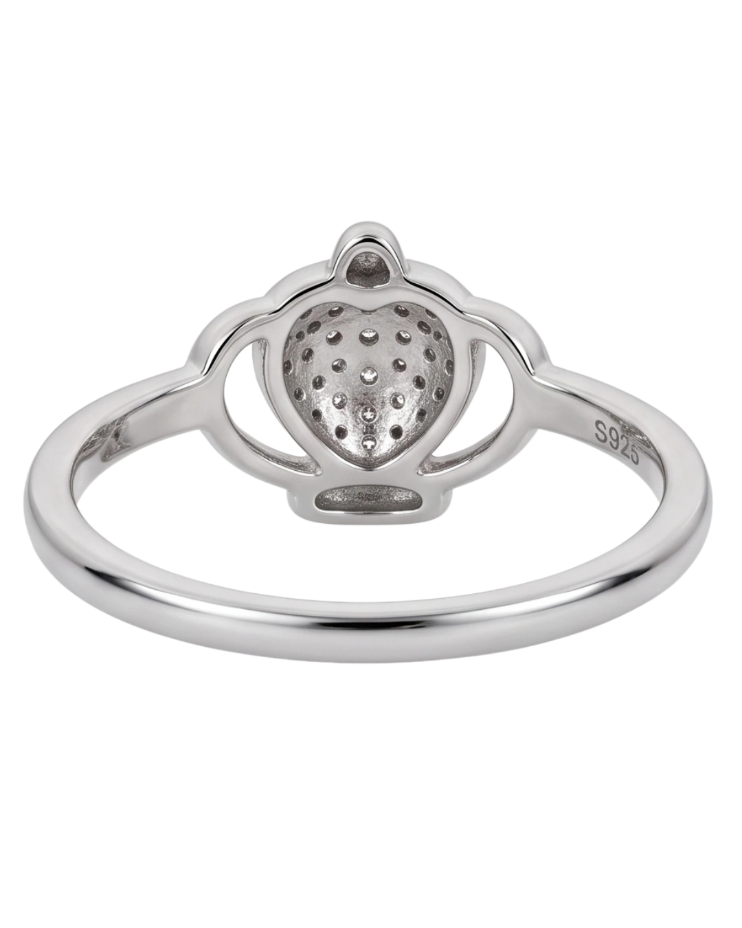 Petite Tiara Crown 925 Sterling Silver Ring for Kids