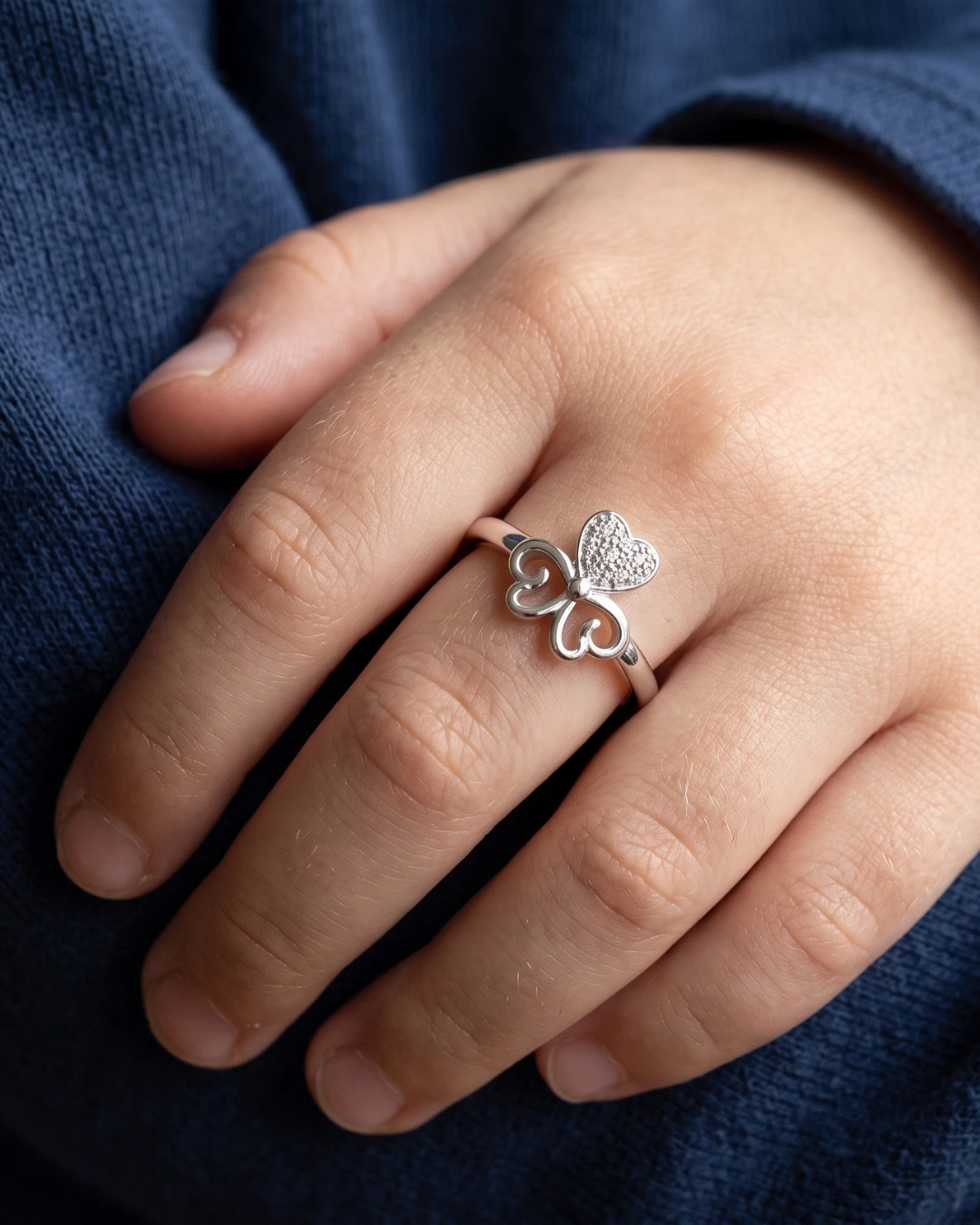 Fairy Tiara 925 Sterling Silver Ring for Kids