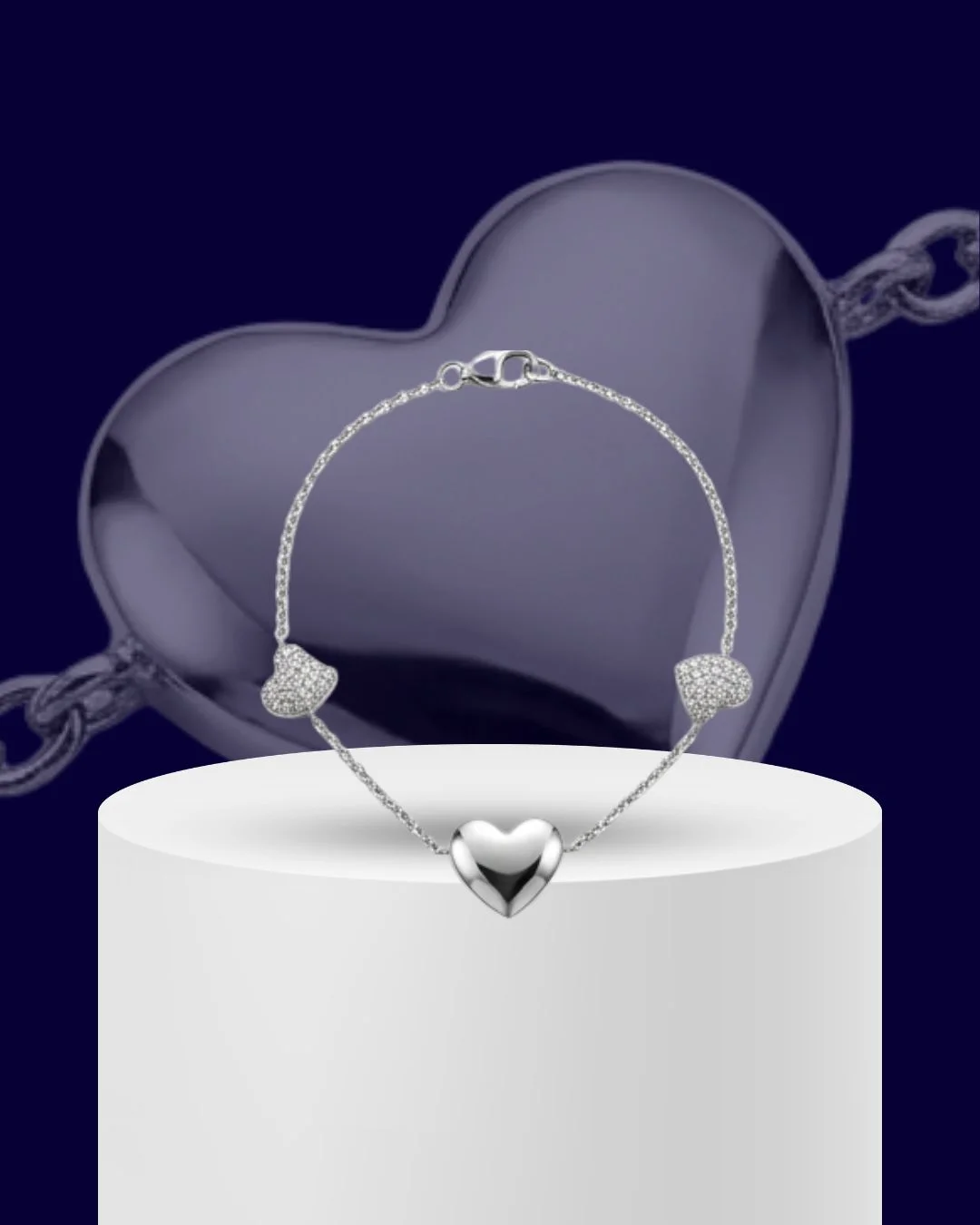 Amora Pulse 925 Sterling Silver Bracelet for Women