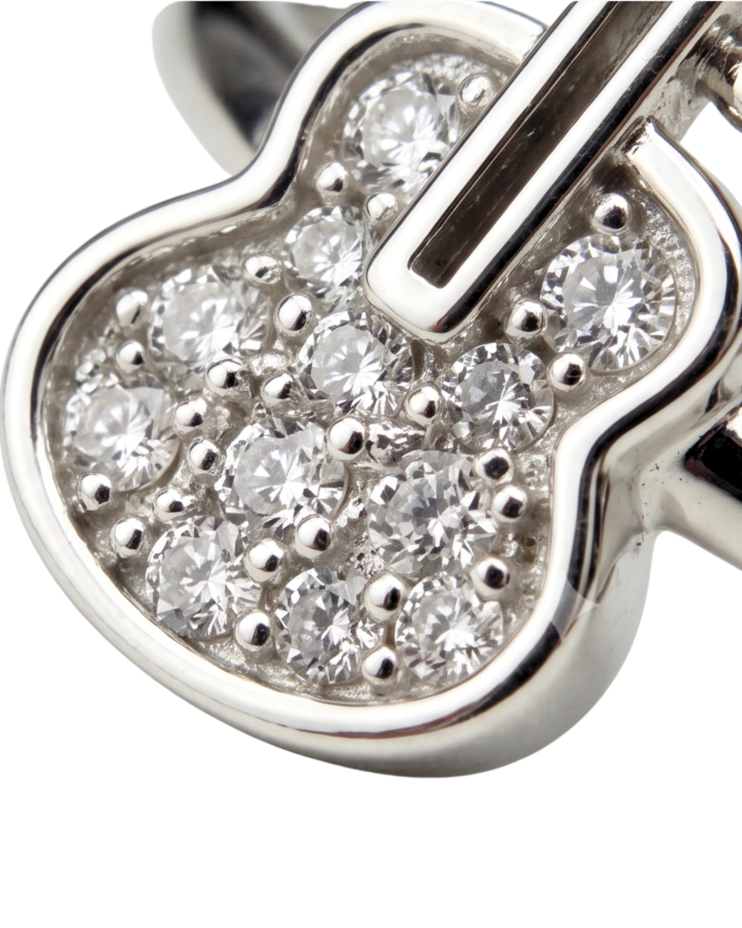 Little Maestro Guitar 925 Sterling Silver Ring for Kids