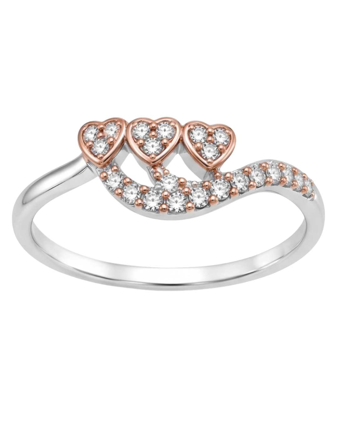 Triad Affection 925 Sterling Silver Ring