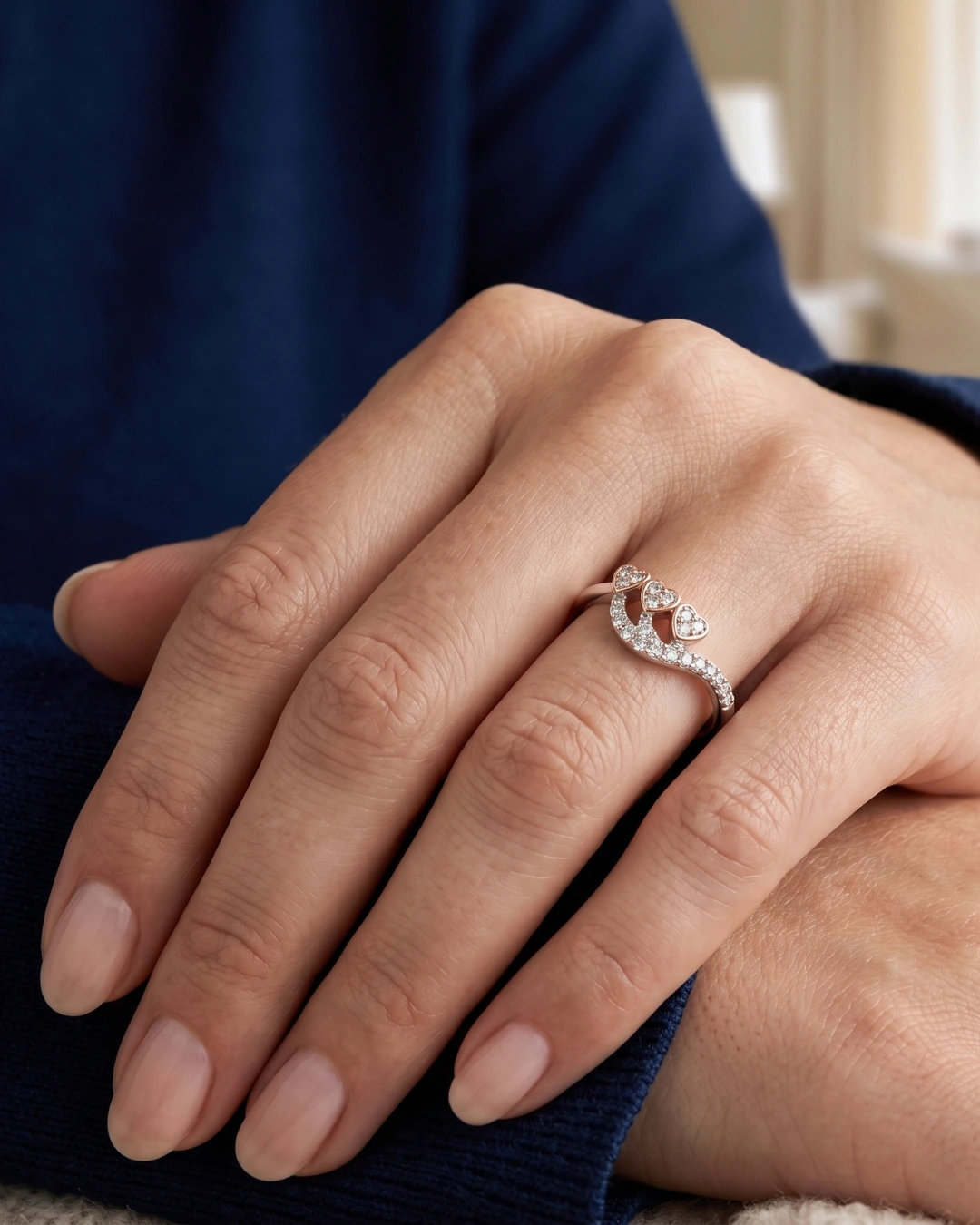 Triad Affection 925 Sterling Silver Ring