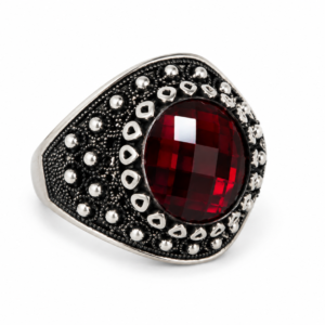 Crimson Crown Ring