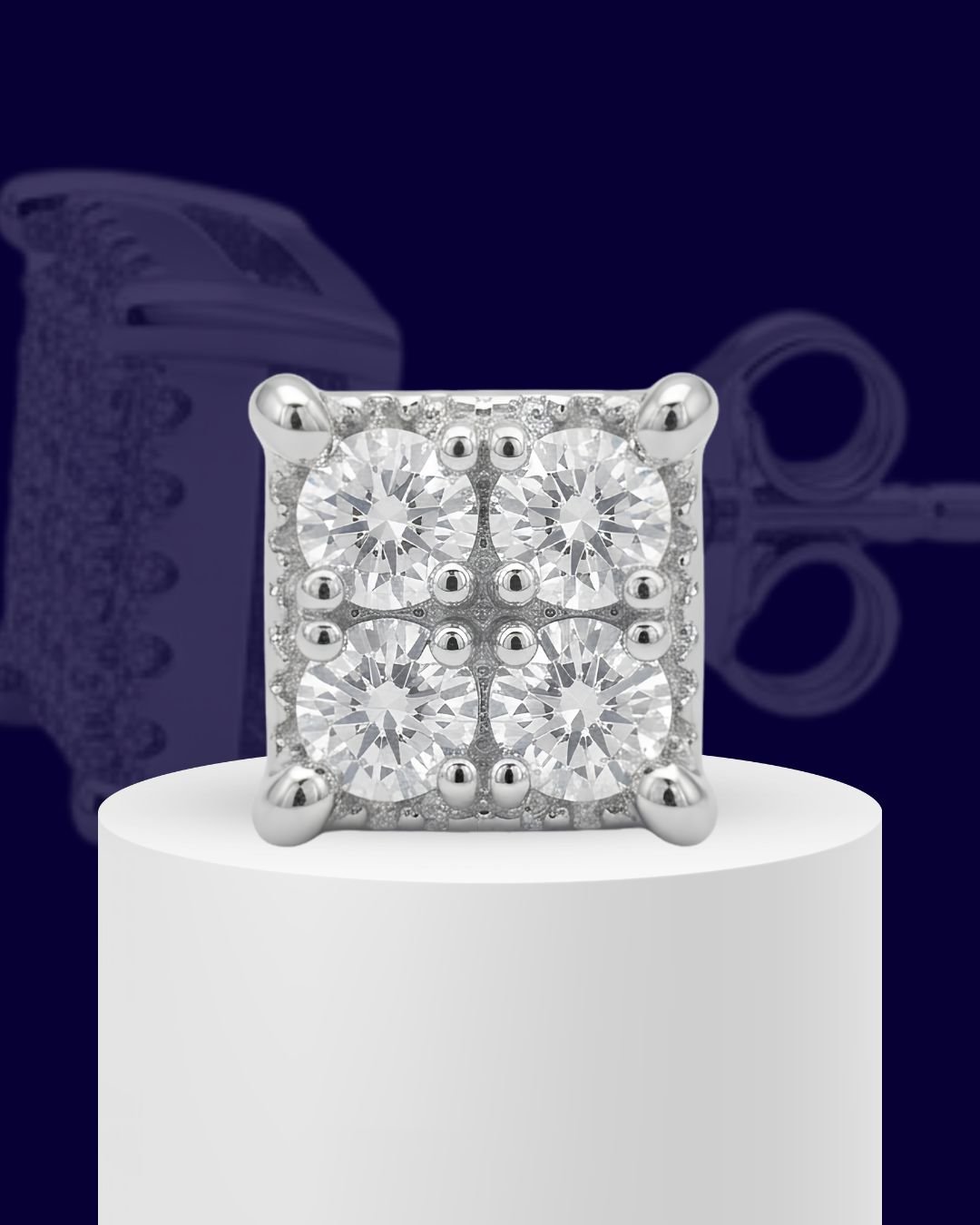 Quadra Solis 925 Sterling Silver Earrings for Women