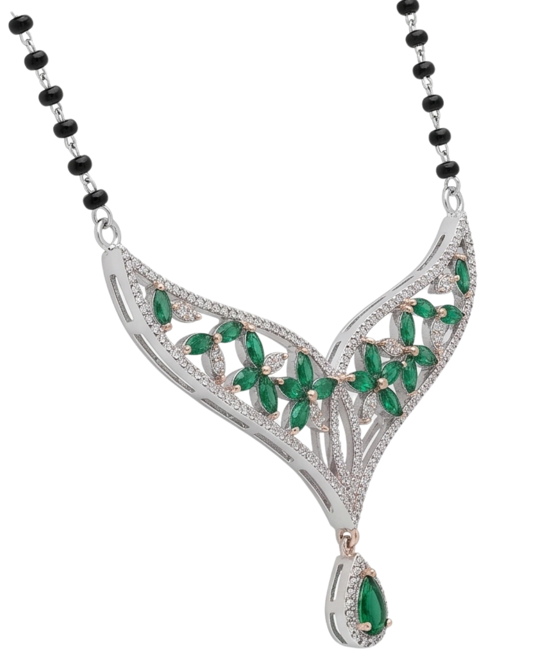 Prana Foliage 925 Sterling Silver Mangalsutra for Women