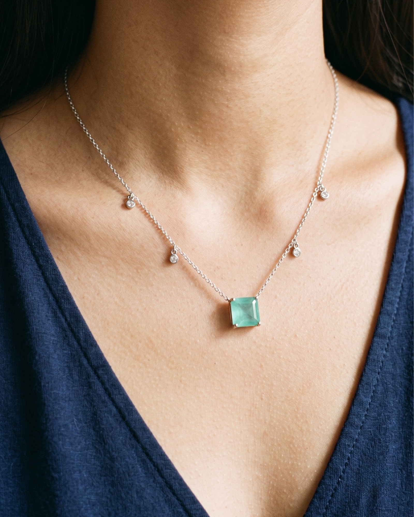 Mint Mirage 925 Sterling Silver Neckchain for Women | VIRA